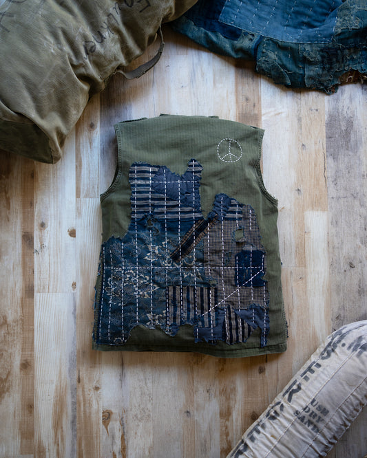 "Counting Time" Composted HBT vest