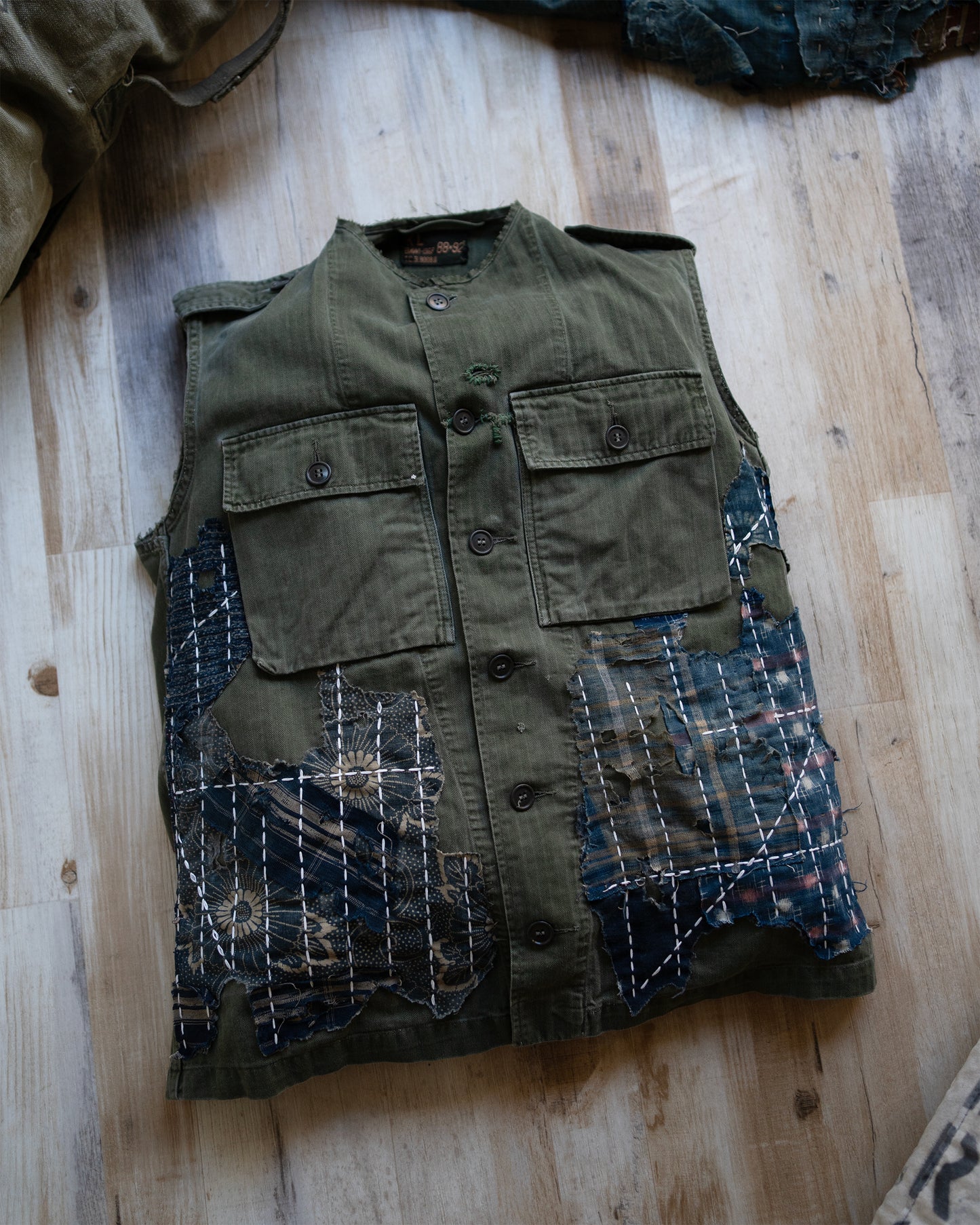 "Counting Time" Composted HBT vest