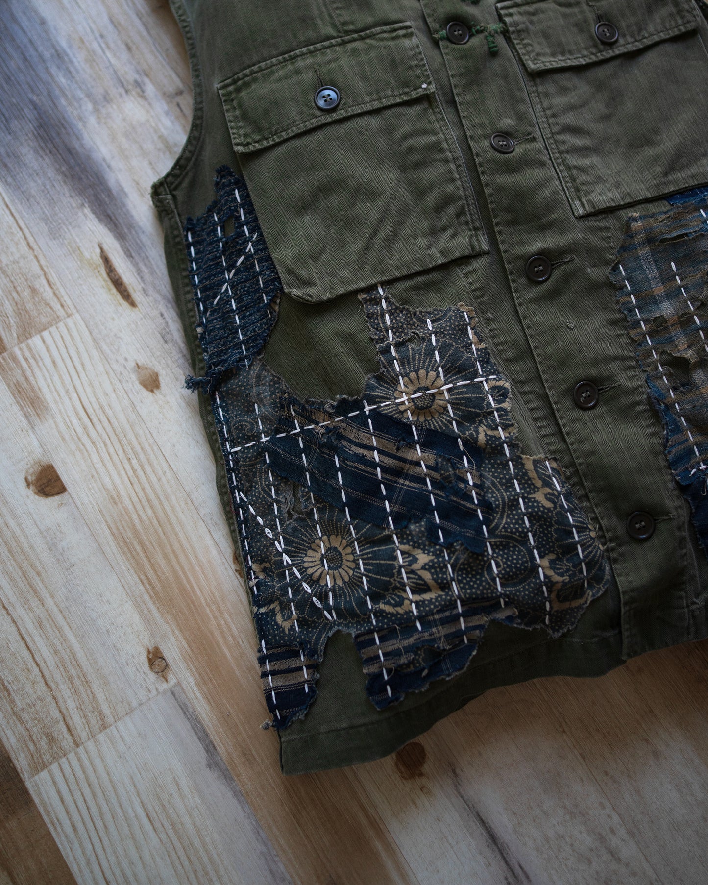 "Counting Time" Composted HBT vest