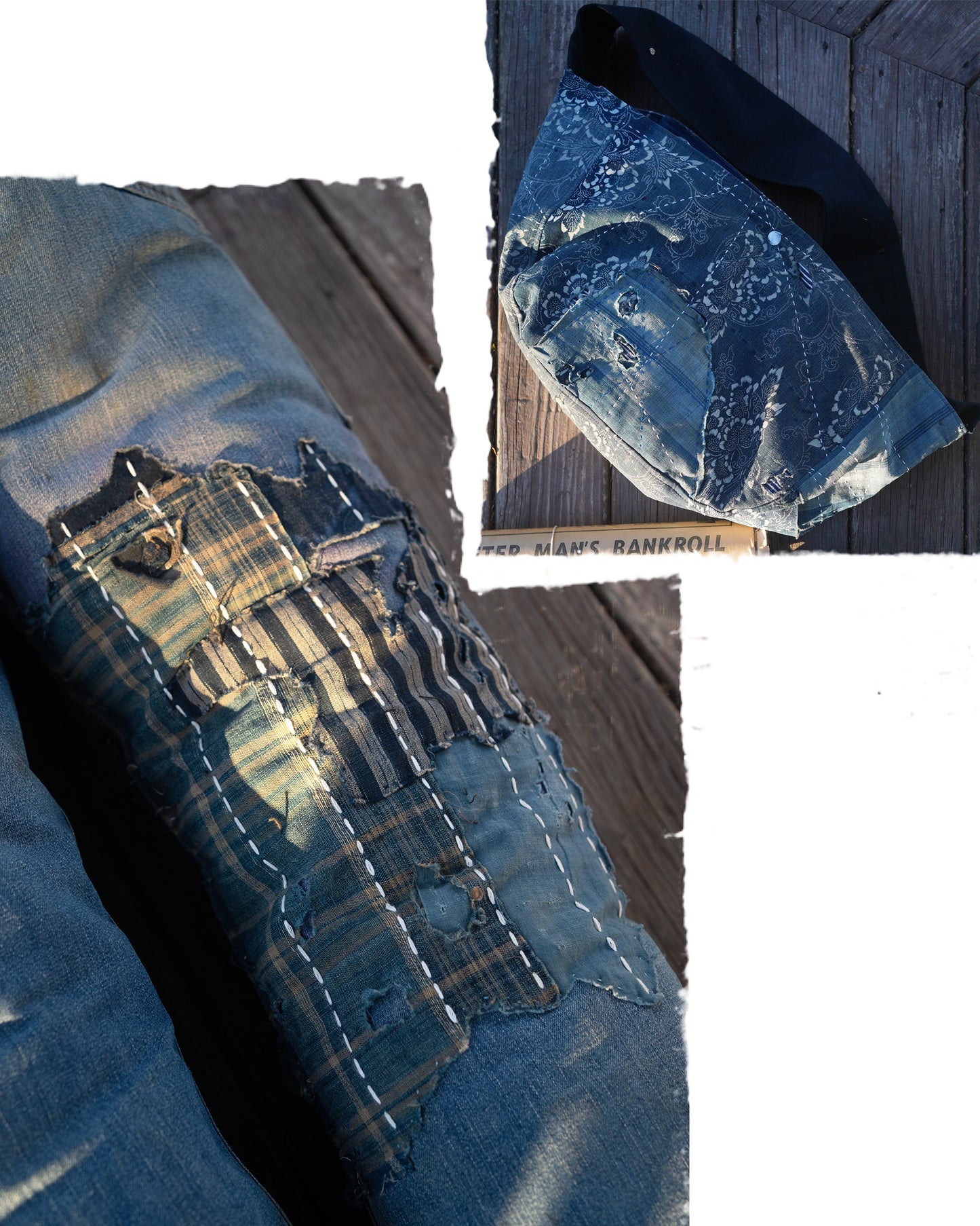 "Rivers" Composted 1950s Farm Denim