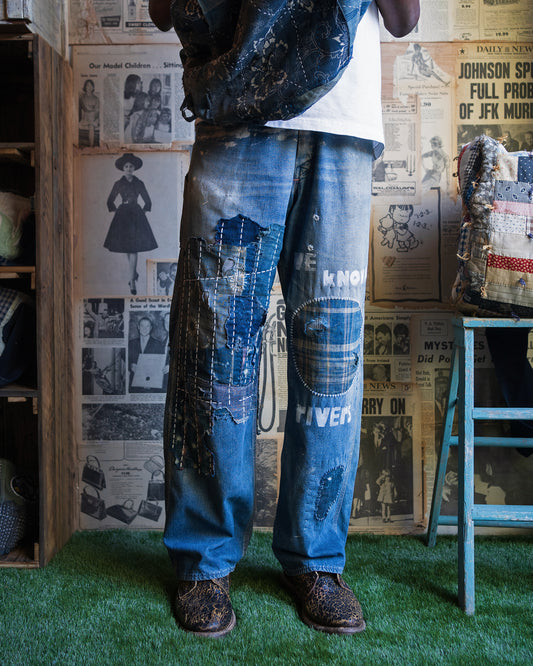 "Rivers" Composted 1950s Farm Denim