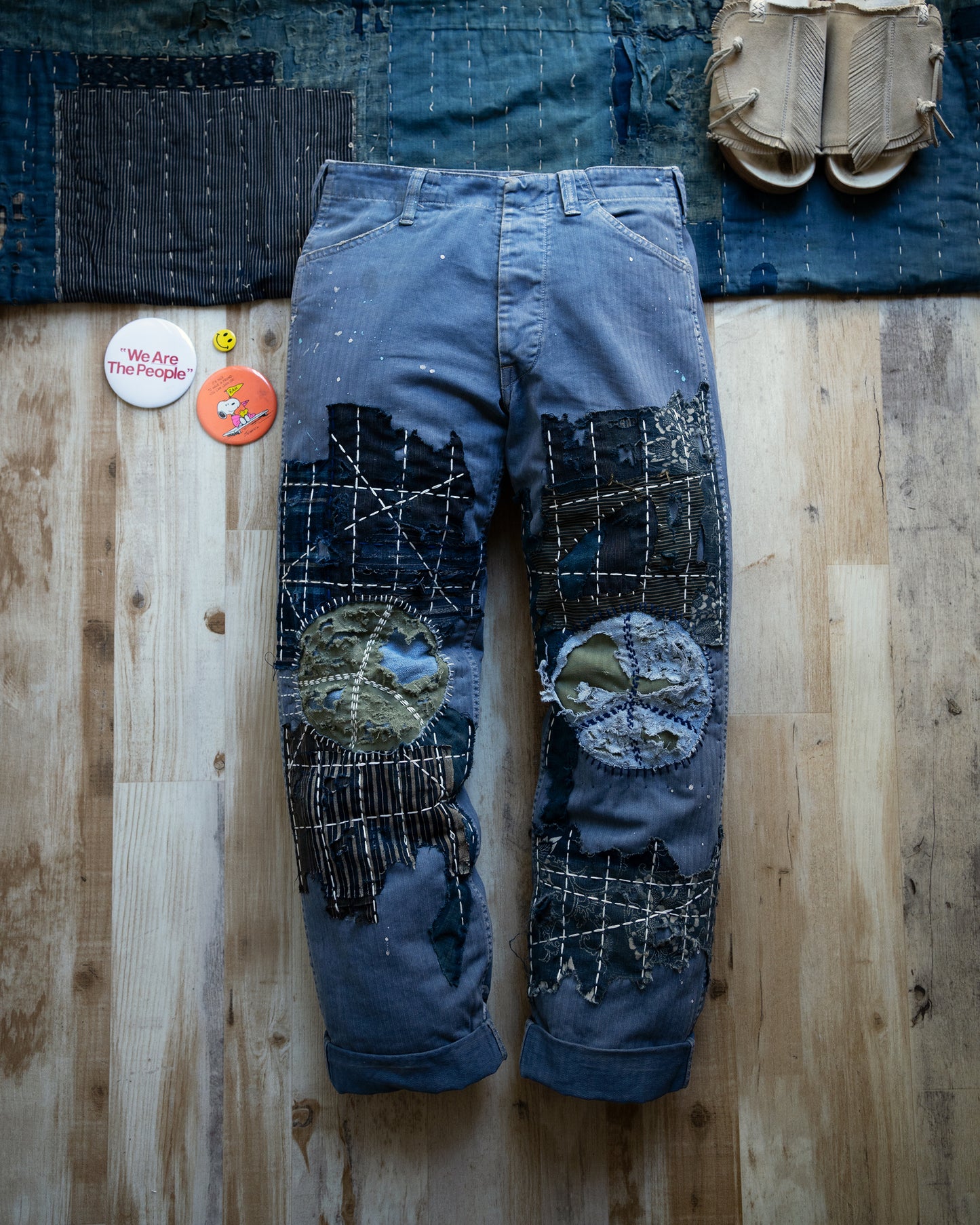 “Two Peace” Composted P-41 HBT Boro Trouser