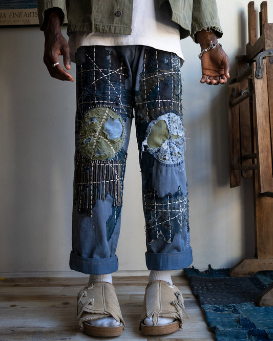 “Two Peace” Composted P-41 HBT Boro Trouser